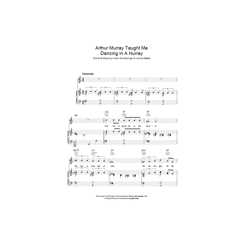 Arthur Murray Taught Me Dancing In A Hurry