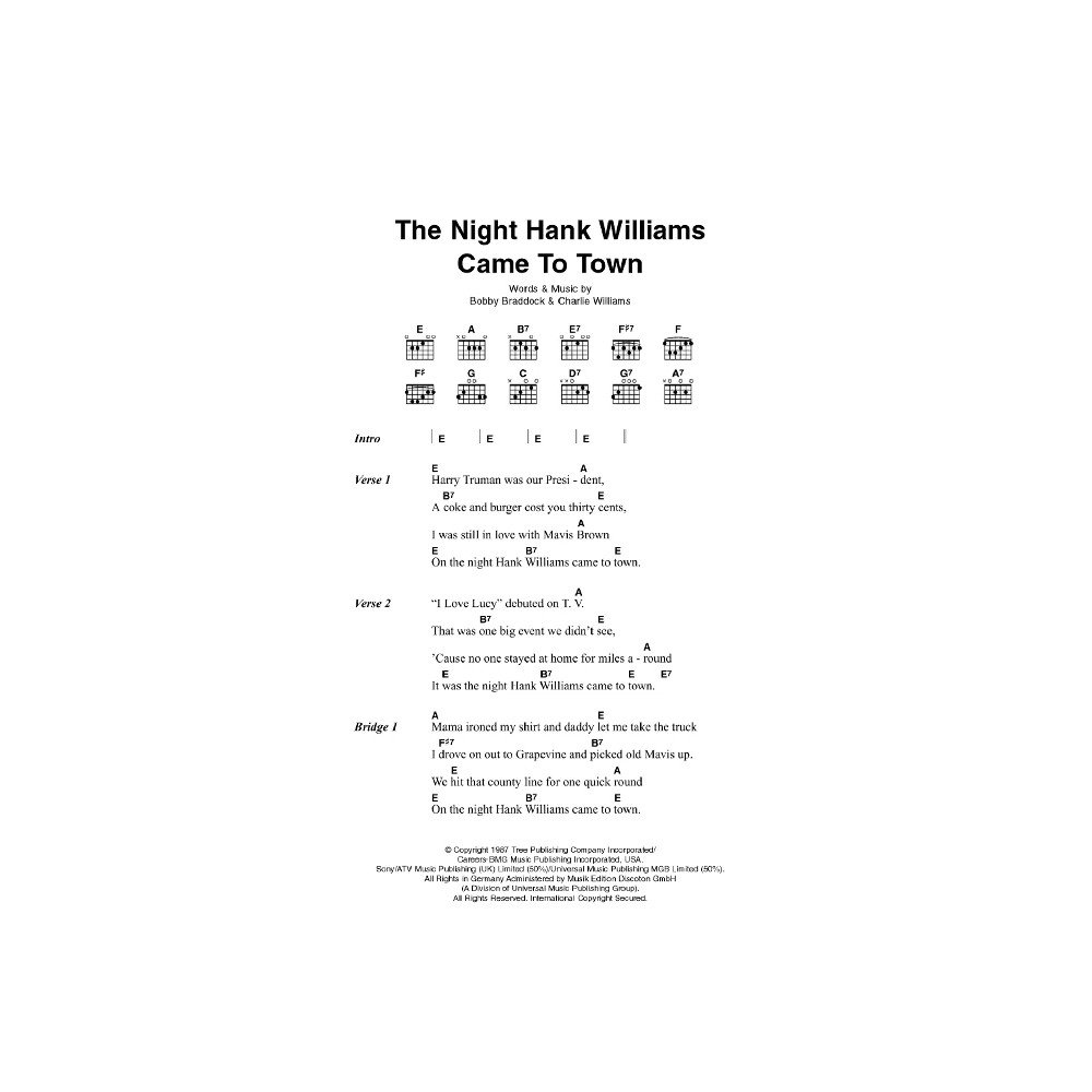 The Night Hank Williams Came To Town