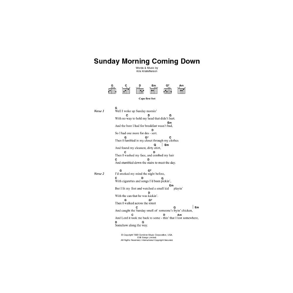 Sunday Morning Coming Down