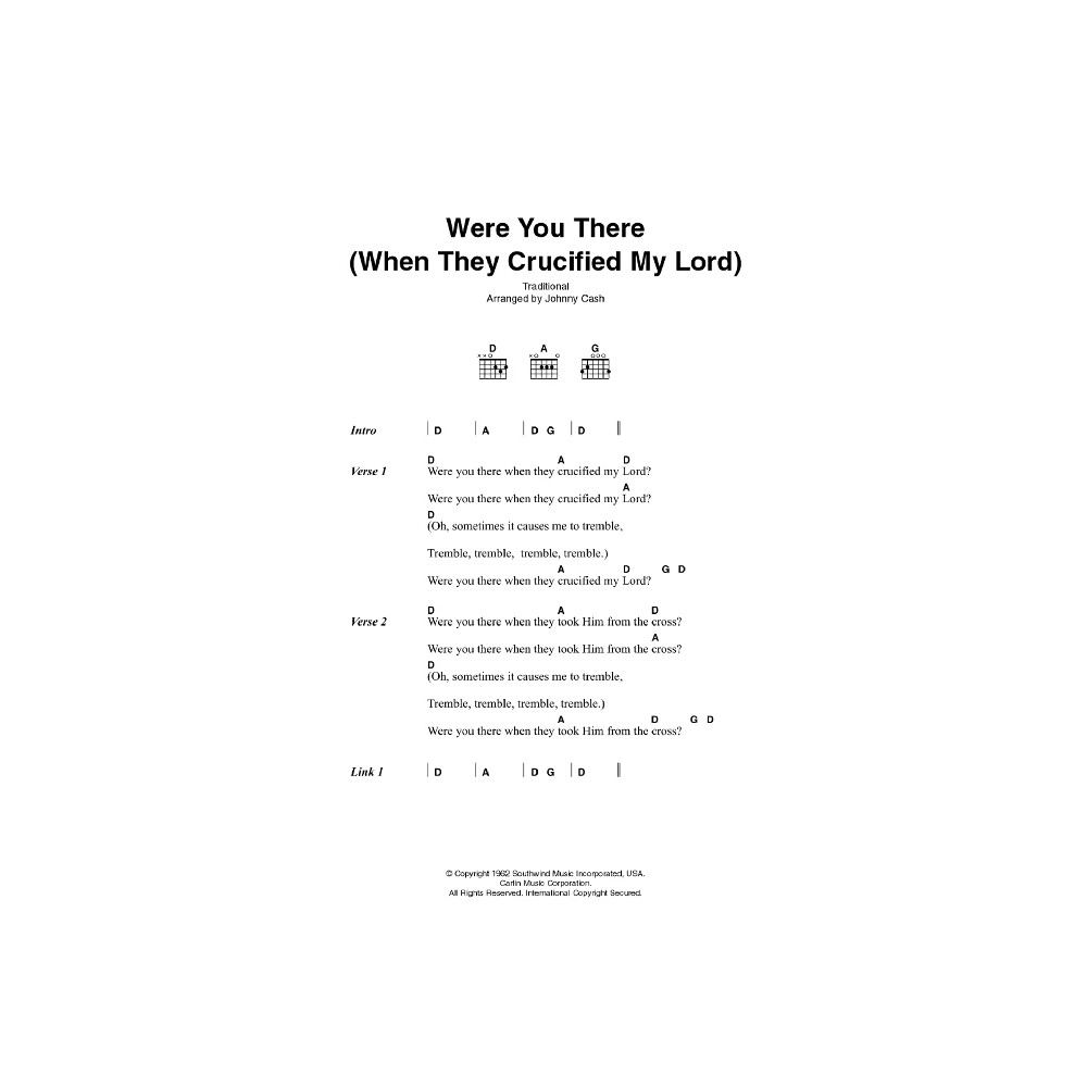 Were You There (When They Crucified My Lord)