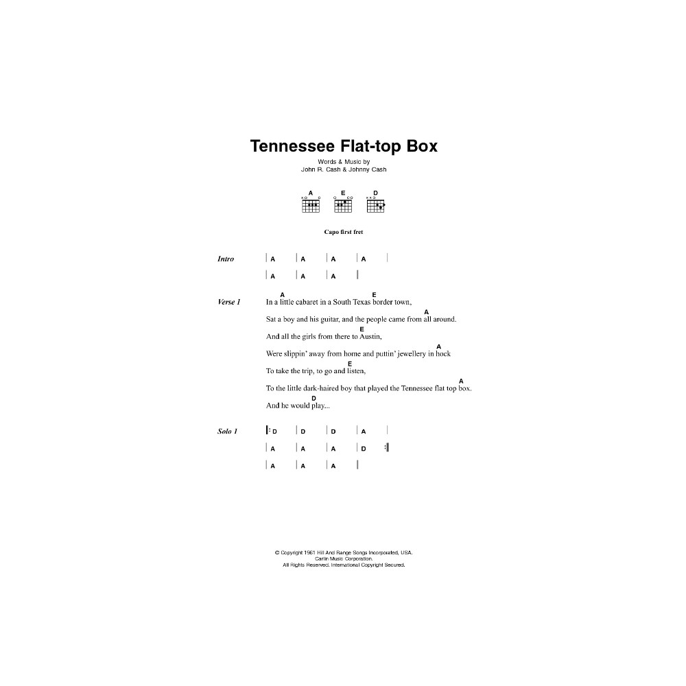 Tennessee Flat Top Box
