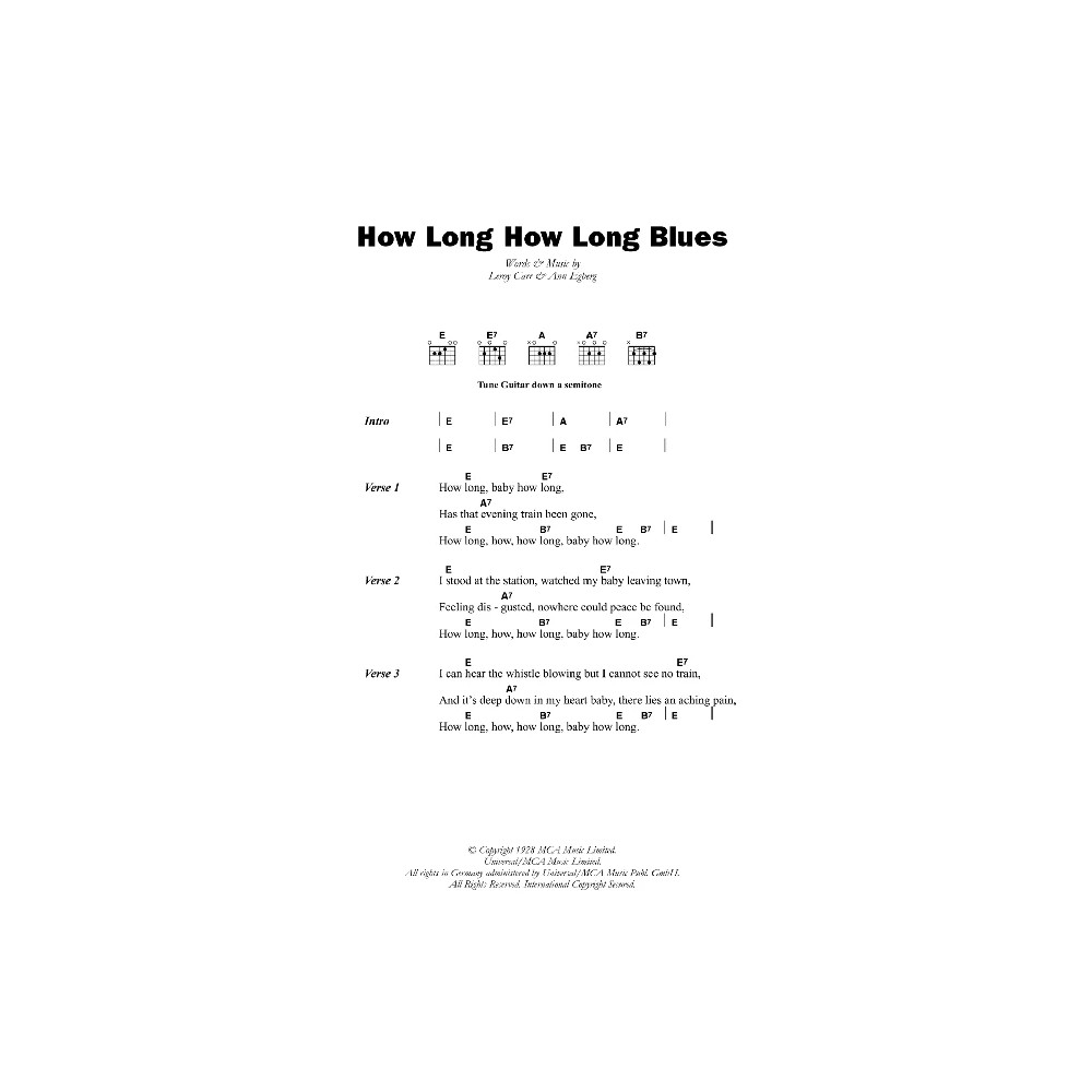 How Long How Long Blues