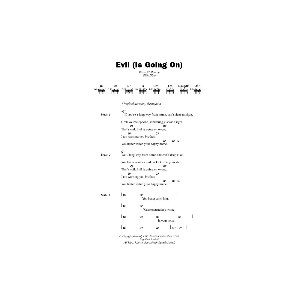 Evil (Is Going On)
