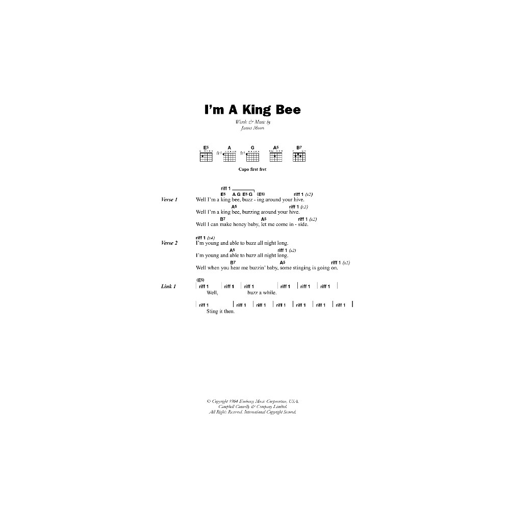 I'm A King Bee