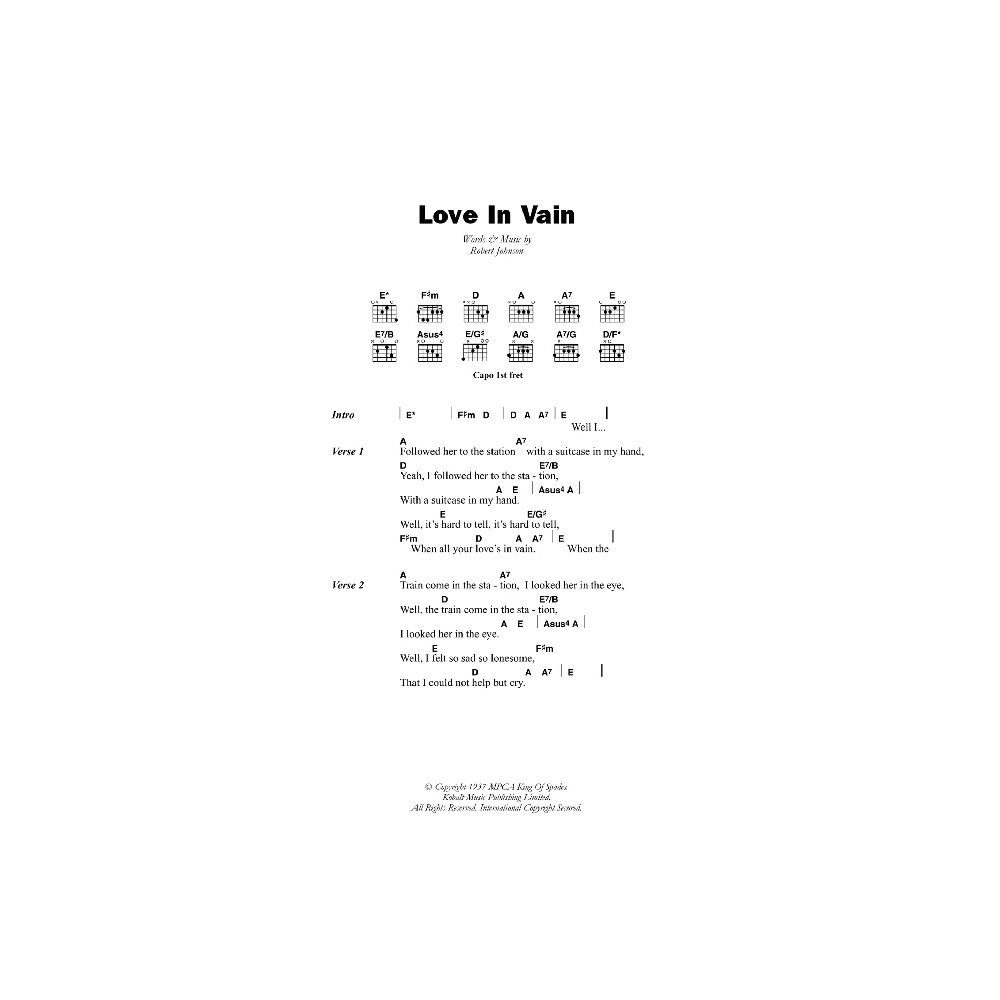 Love In Vain Blues