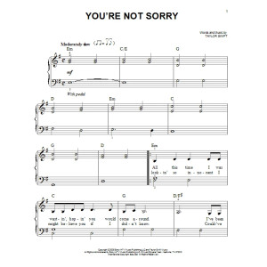 You're Not Sorry
