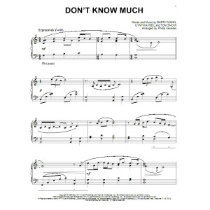 Don't Know Much (arr. Phillip Keveren)