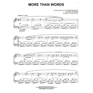 More Than Words (arr. Phillip Keveren)
