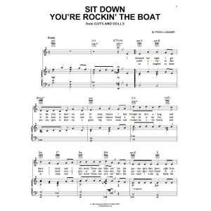 Sit Down You're Rockin' The Boat