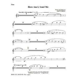 Here Am I, Send Me - Flute