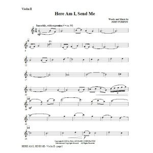 Here Am I, Send Me - Violin 2
