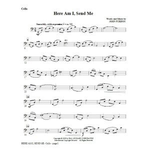 Here Am I, Send Me - Cello