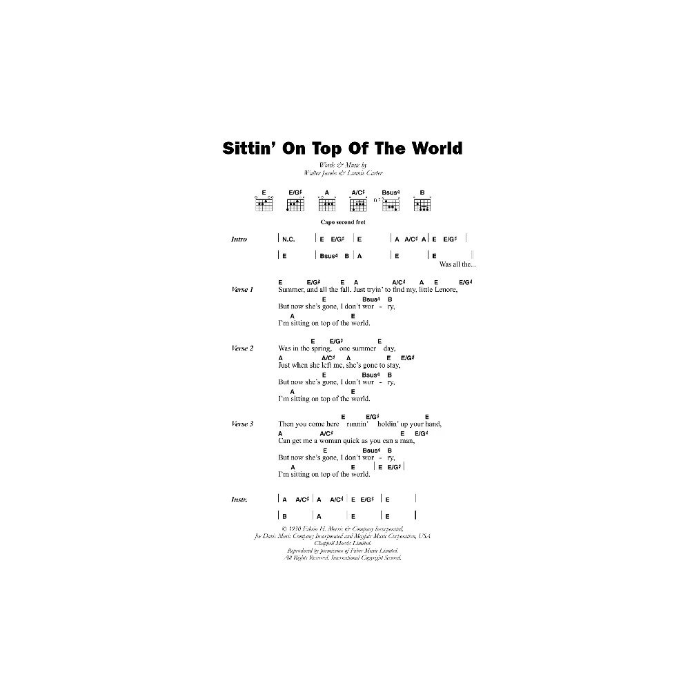 Sittin'' On Top Of The World