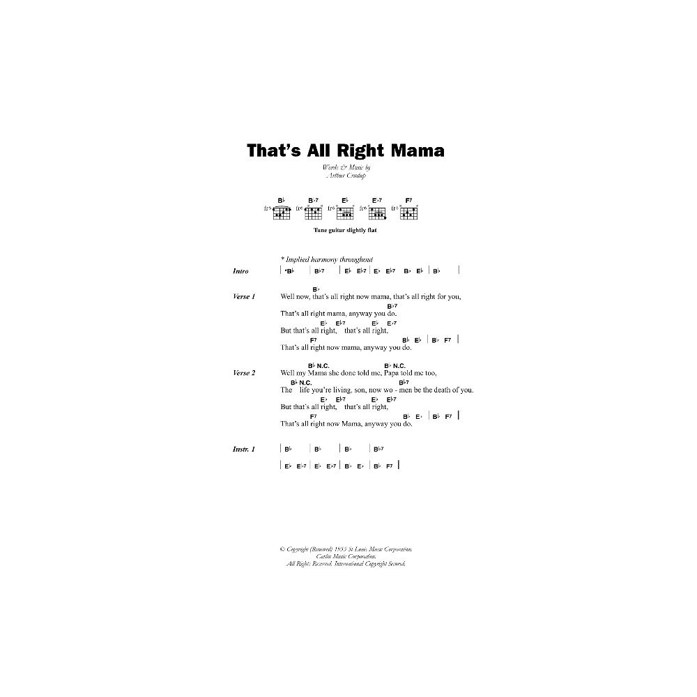 That''s All Right Mama