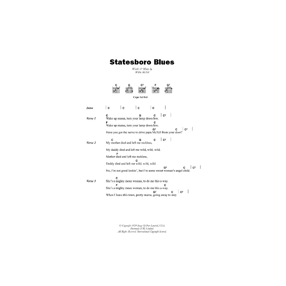 Statesboro Blues