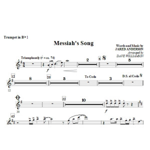 Messiah's Song - Bb Trumpet 1