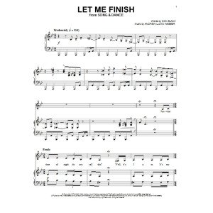 Let Me Finish (from Song And Dance)