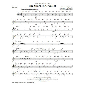 The Spark of Creation (from Children of Eden) - Guitar