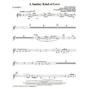 A Sunday Kind of Love - Bb Trompete 2