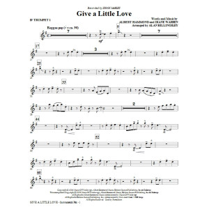 Give A Little Love (arr. Alan Billingsley) - Bb-Trompete 1