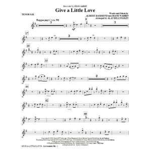 Give A Little Love (arr. Alan Billingsley) - Tenor Sax