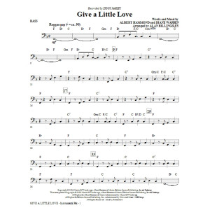 Give A Little Love (arr. Alan Billingsley) - Bass