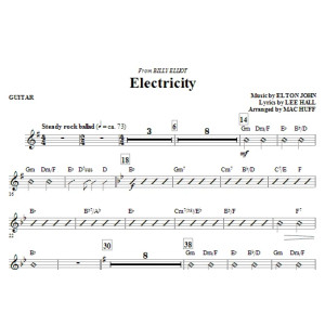 Electricity (aus Billy Elliot) - Gitarre