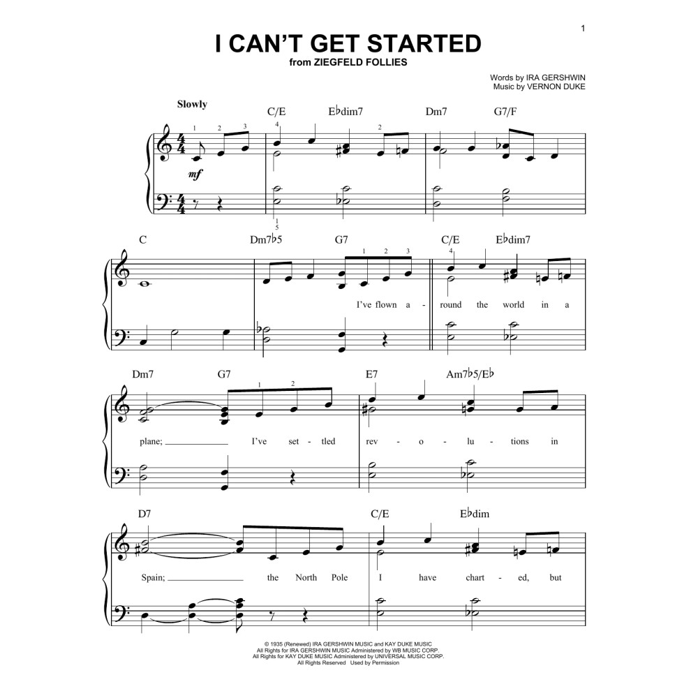 I Can't Get Started With You