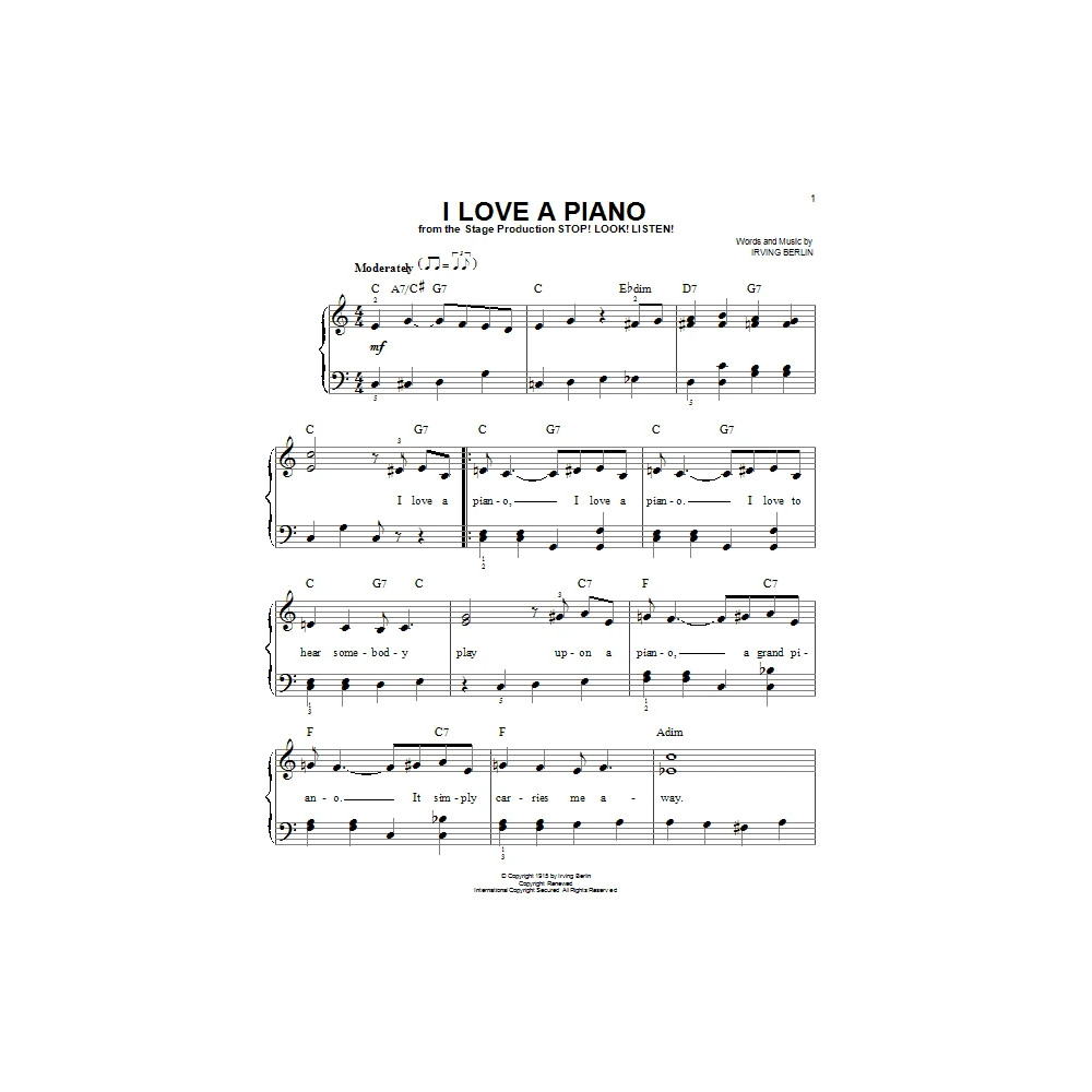 I Love A Piano