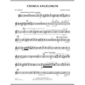 Chorus Angelorum - Bb Klarinette 1