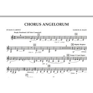 Chorus Angelorum - Bb Bass Clarinet