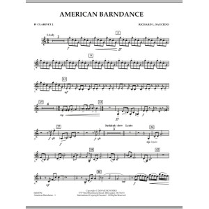 American Barndance - Bb Clarinet 2