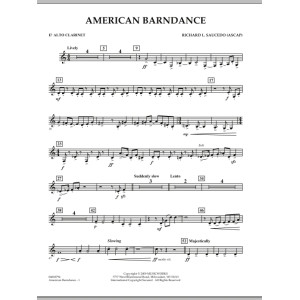 American Barndance - Eb Alto Clarinet