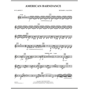 American Barndance - Bb Clarinet 3