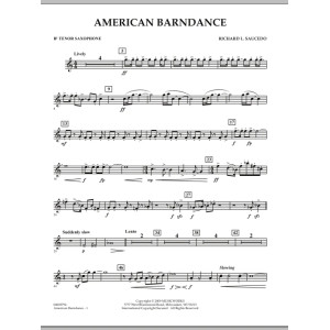 American Barndance - Bb Tenor Saxophone