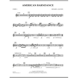 American Barndance - F Horn 1
