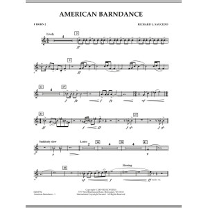 American Barndance - F Horn 2