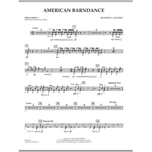 American Barndance - Percussion 1