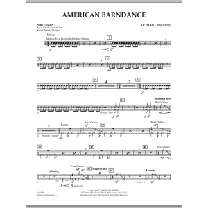 American Barndance - Percussion 3