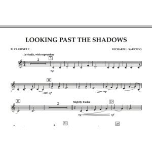 Looking Past the Shadows - Bb Clarinet 2
