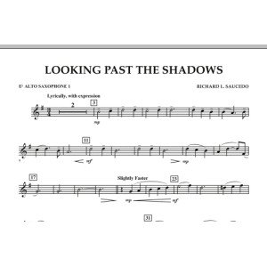 Looking Past the Shadows - Eb Alto Saxophone 1