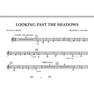 Looking Past the Shadows - Bb Bassklarinette