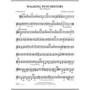 Walking into History (The Clinton 12) - Euphonium in Treble Clef