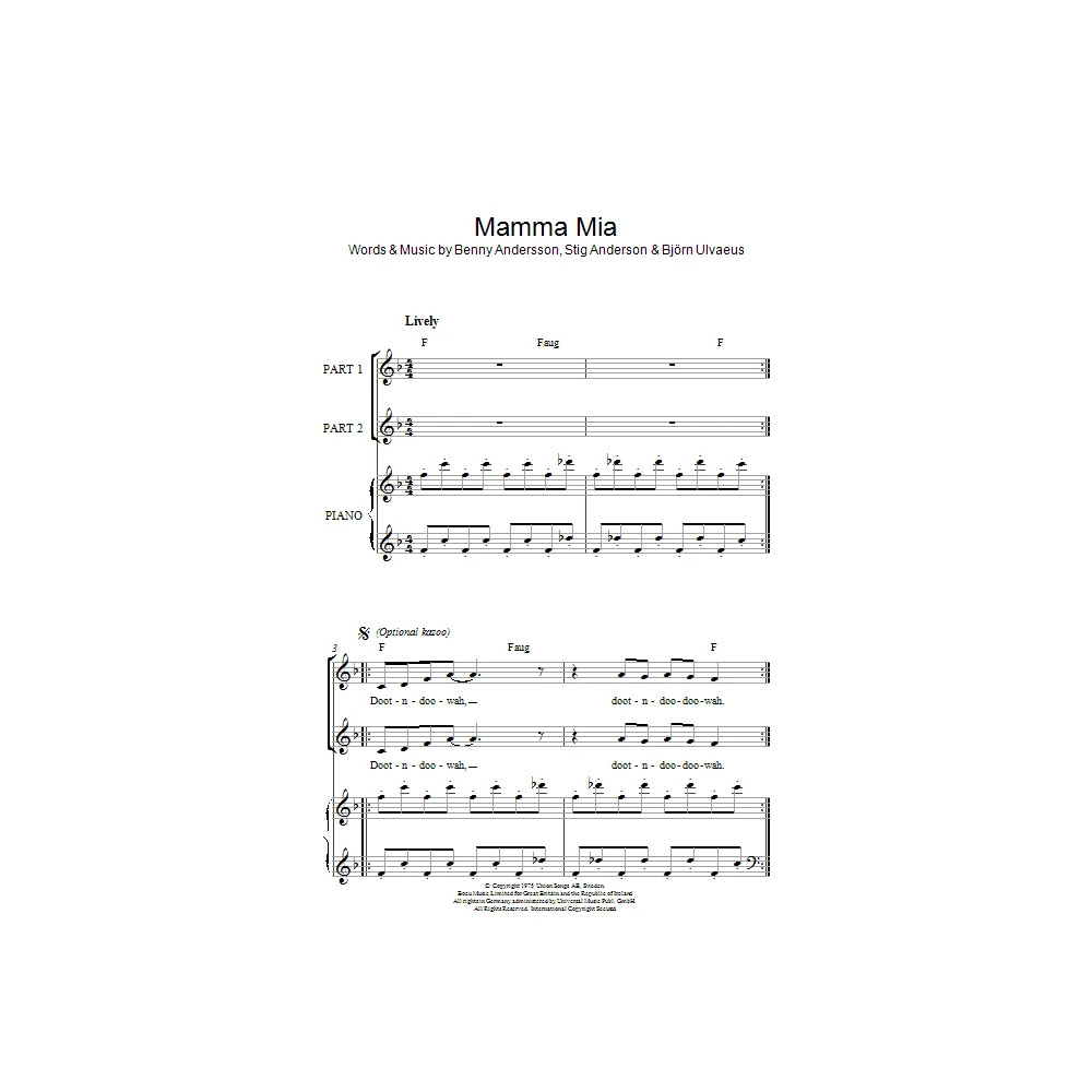 Mamma Mia (arr. Rick Hein)