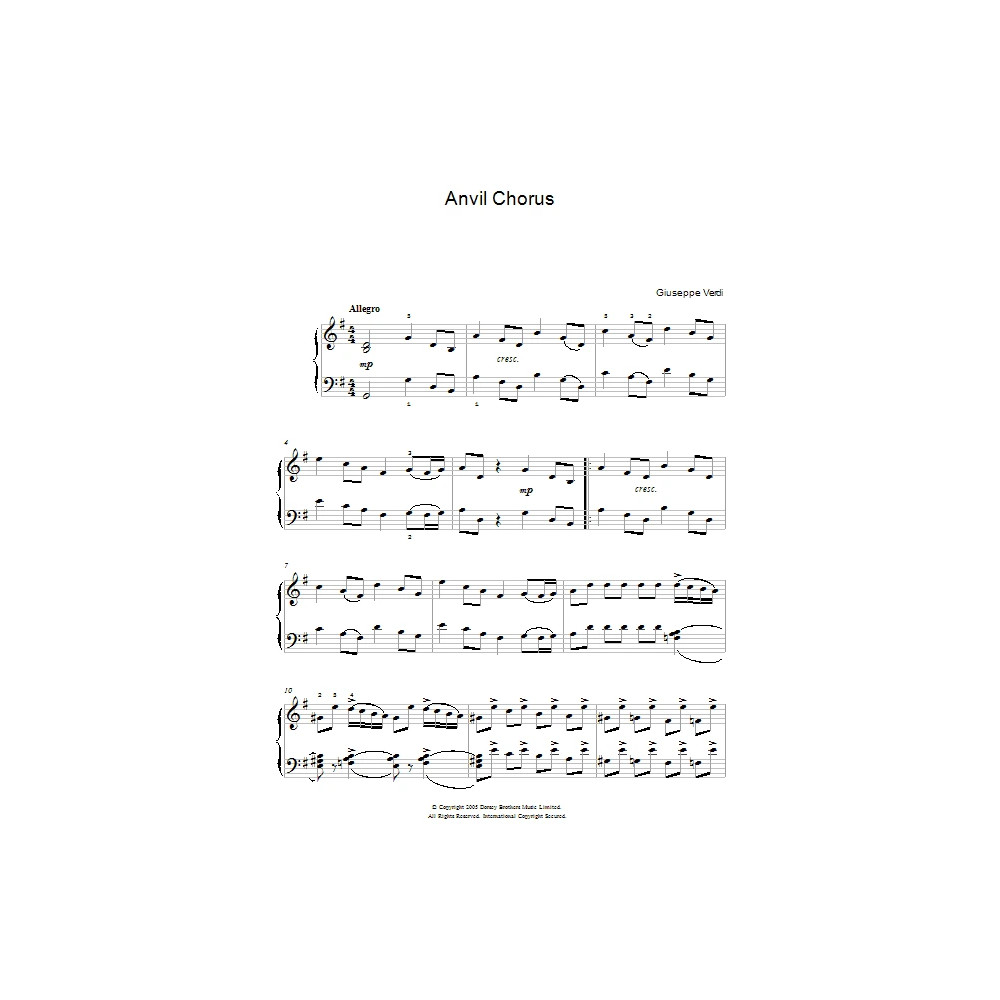 Anvil Chorus (from Il Trovatore)