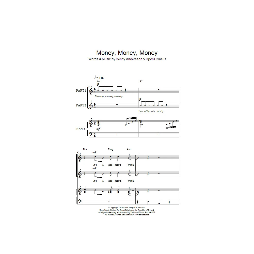Money, Money, Money (arr. Rick Hein)
