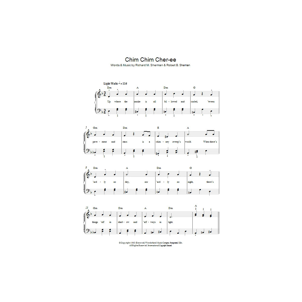 Chim Chim Cher-ee (from Mary Poppins)