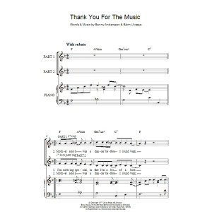 Thank You For The Music (arr. Rick Hein)
