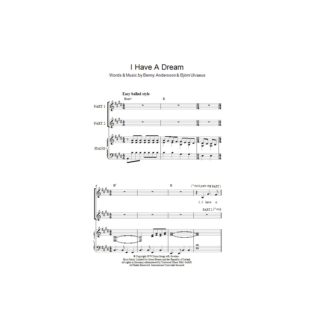 I Have A Dream (arr. Rick Hein)