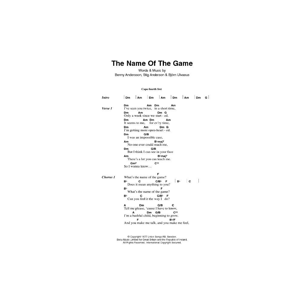 The Name Of The Game